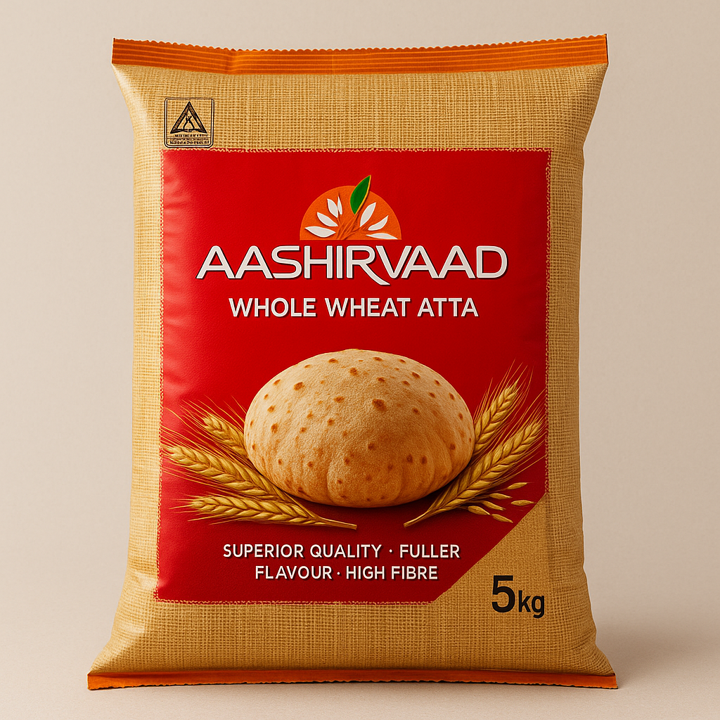 Aashirvaad Whole Wheat Atta – 5 KG